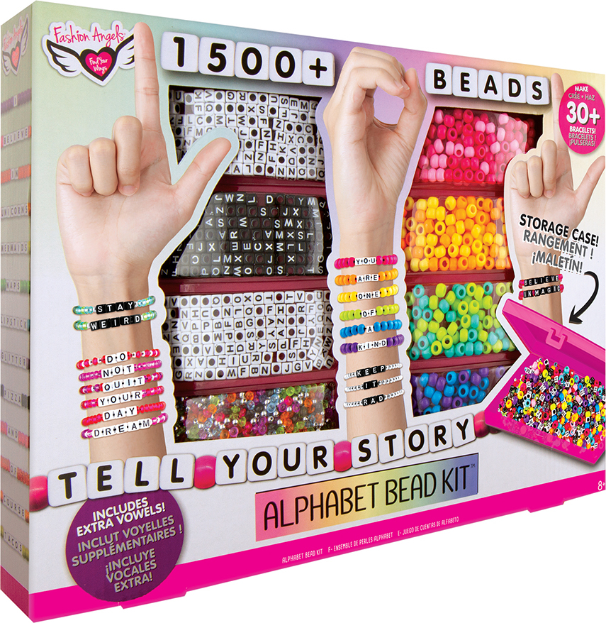 DICOBD 1500pcs Letter Beads Square Alphabet for Bracelets A-color - Beading  & Jewelry Making Kits