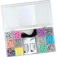 Tell Your Story Pastel Alphabet Bead Case - Small