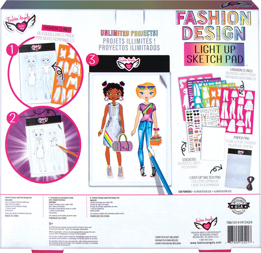Fashion Design Light Pad Sketch Set