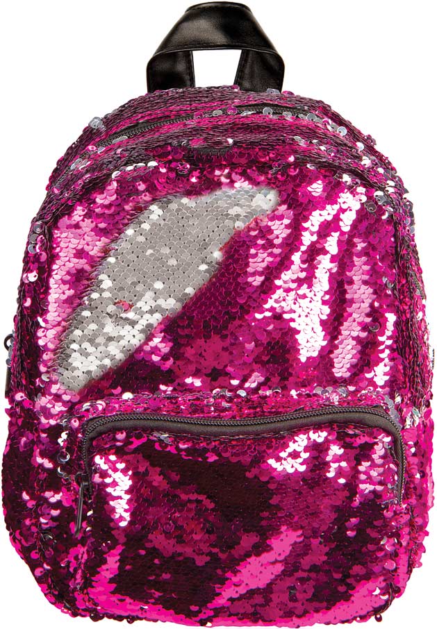 Pink/Silver Magic Sequin Mini Backpack - Tom's Toys