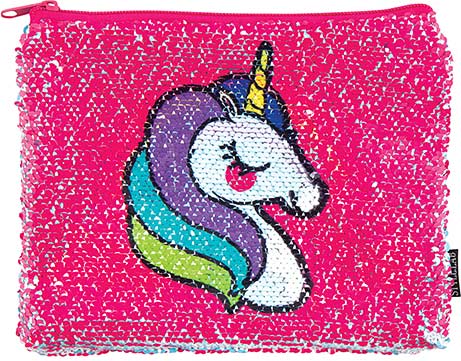 Sequin Unicorn Pencil Case