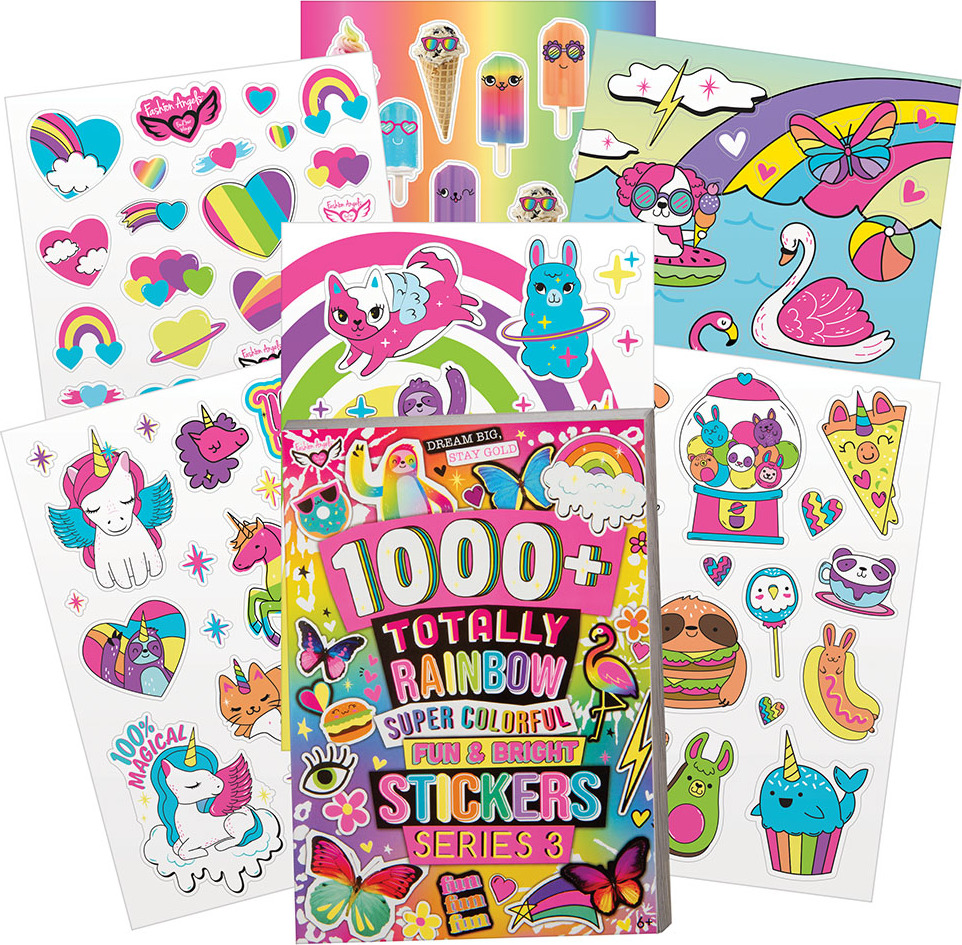 1000+ Rainbow Sticker Book - Cheeky Monkey Toys