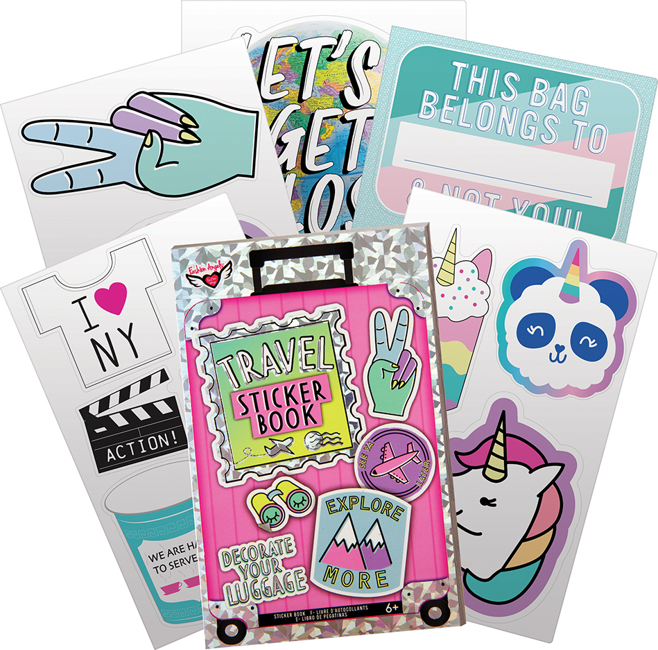 Book Girls Stickers Sticker, Travel Book Stickers