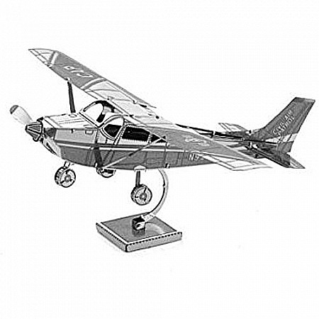 Fascinations Metal Earth Cessna 172 Airplane 3D Metal Model Kit