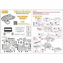 Fascinations 251 Star Wars Millennium Falcon Metal Earth 3D Metal Model Kit(Discontinued by manufacturer)