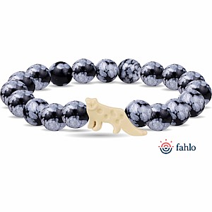 Fahlo Snow Leopard Tracking Bracelet - Papillae Stone