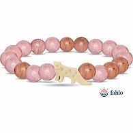 Fahlo Snow Leopard Tracking Bracelet - Wildflower Pink