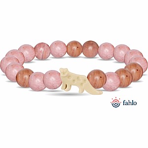 Fahlo Snow Leopard Tracking Bracelet - Wildflower Pink 