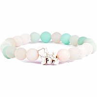 Fahlo Lion Bracelet Lava Stone