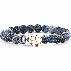 Fahlo Elephant Tracking Bracelet - River Blue