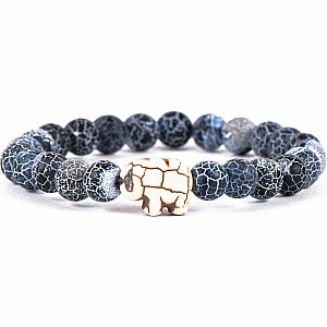 Fahlo Elephant Tracking Bracelet - River Blue