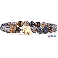 Fahlo Elephant Bracelet Sky Stone