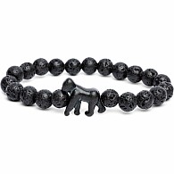 Fahlo Gorilla Bracelet Black Lava