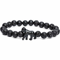 Fahlo Gorilla Bracelet Black Lava