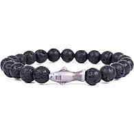 Fahlo Shark Bracelet Lava Stone