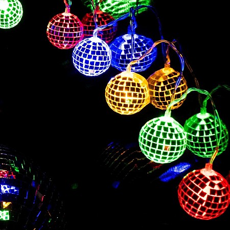 Mirror Ball String Lights