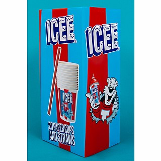 ICEE Paper Cups and Straws