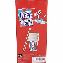 ICEE Paper Cups and Straws