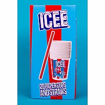 ICEE Paper Cups and Straws