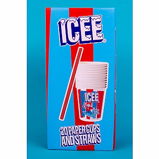 ICEE Paper Cups and Straws