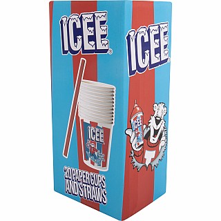 ICEE Paper Cups and Straws