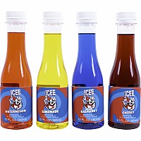 ICEE 4x6.1floz Syrup Watermelon/Lemon/Blue Rasperry/Cherry