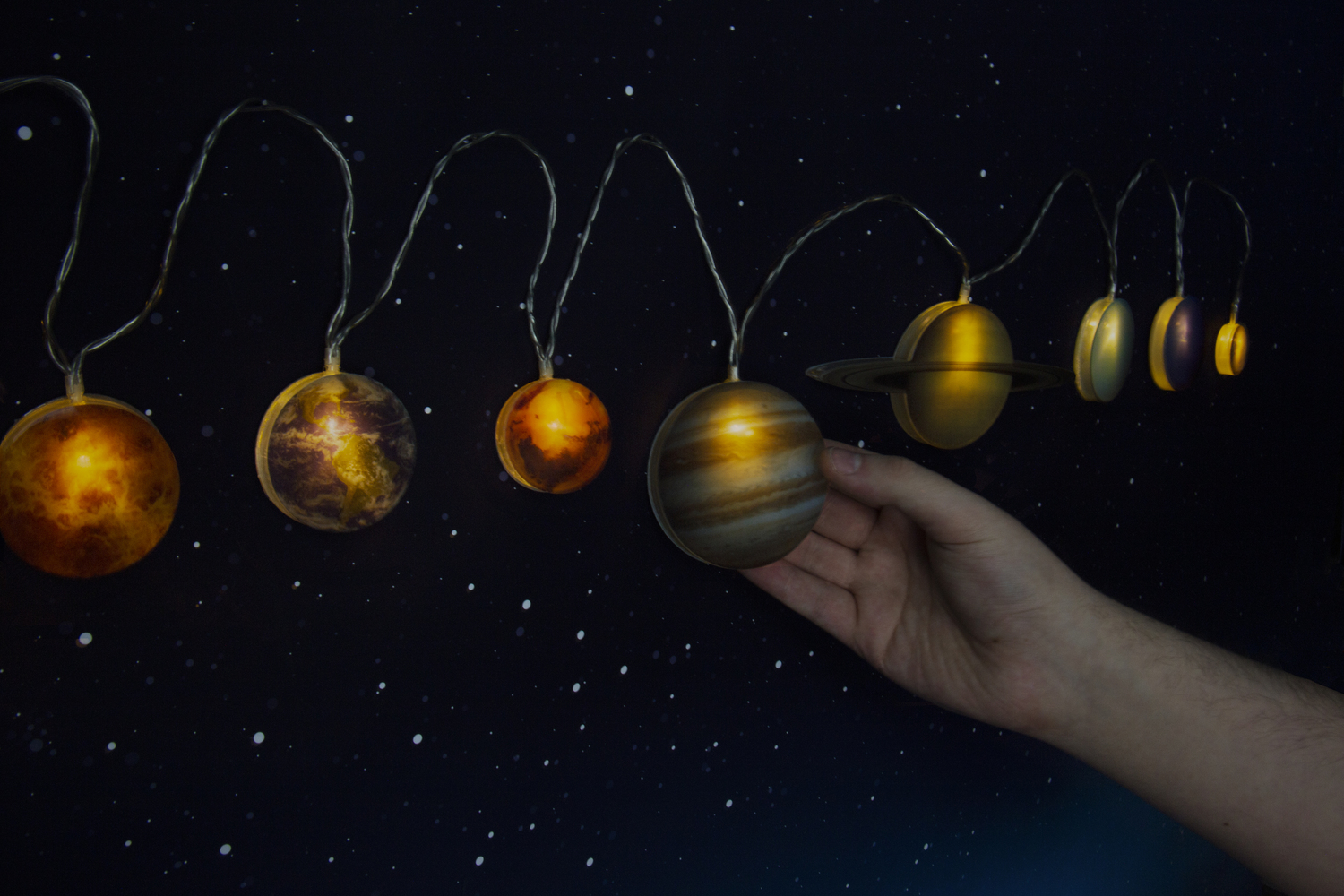 NASA Inspired Solar System String Lights