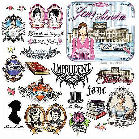 Accoutrements Jane Austen Tattoos