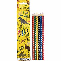 Colored Pencils 6pk Dino