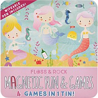 Mermaid Magnetic Fun & Games Tin