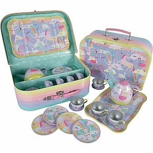 Fantasy 15pc Musical Tin Tea Set