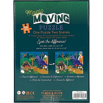 Floss and Rock "Magic Moving: Dino" (50 pc Puzzle)