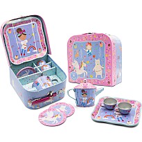 Rainbow Fairy 7pc Tin Tea Set