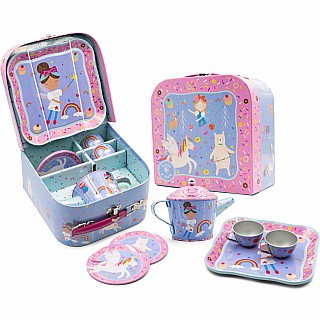 Rainbow Fairy 7pc Tin Tea Set