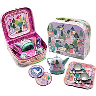 Fairy Tale 11pc Musical Tin Tea Set