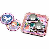 Fairy Tale 11pc Musical Tin Tea Set