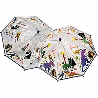 Umbrella - Dino Transparent (Colour Changing)