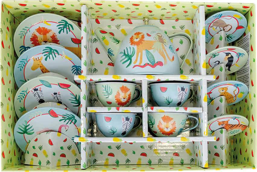 Jungle 14pc Tea Set