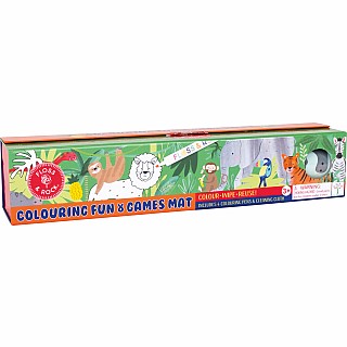 Jungle Coloring Fun and Games Mat