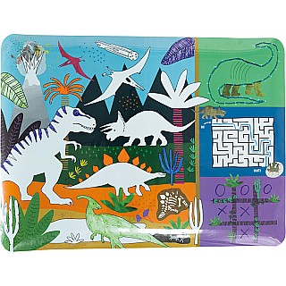 Dino Coloring Fun and Games Mat