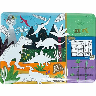 Dino Coloring Fun and Games Mat