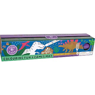 Dino Coloring Fun and Games Mat