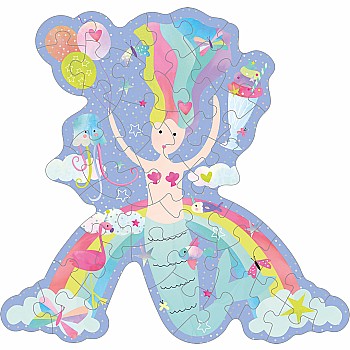 Floss and Rock "Mermaid" (40 pc Shaped Puzzle)