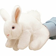 Folkmanis Rabbit, Bunny White Hand Puppet