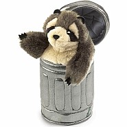 Raccoon In Garbage Can Hand Puppet