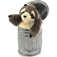 Raccoon In Garbage Can Hand Puppet
