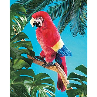 Macaw, Scarlet Hand Puppet