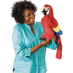 Macaw, Scarlet Hand Puppet