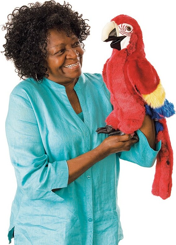 Macaw, Scarlet Hand Puppet