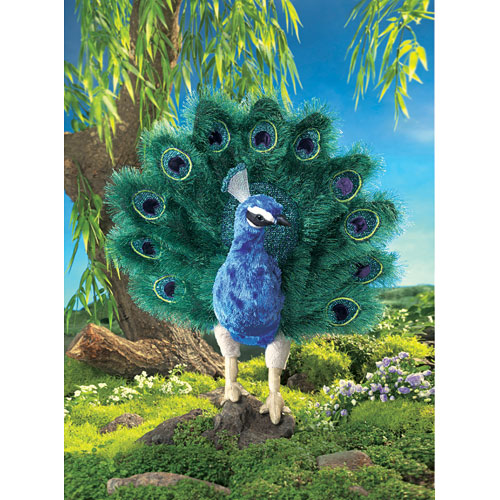 Folkmanis Small Peacock Hand Puppet 